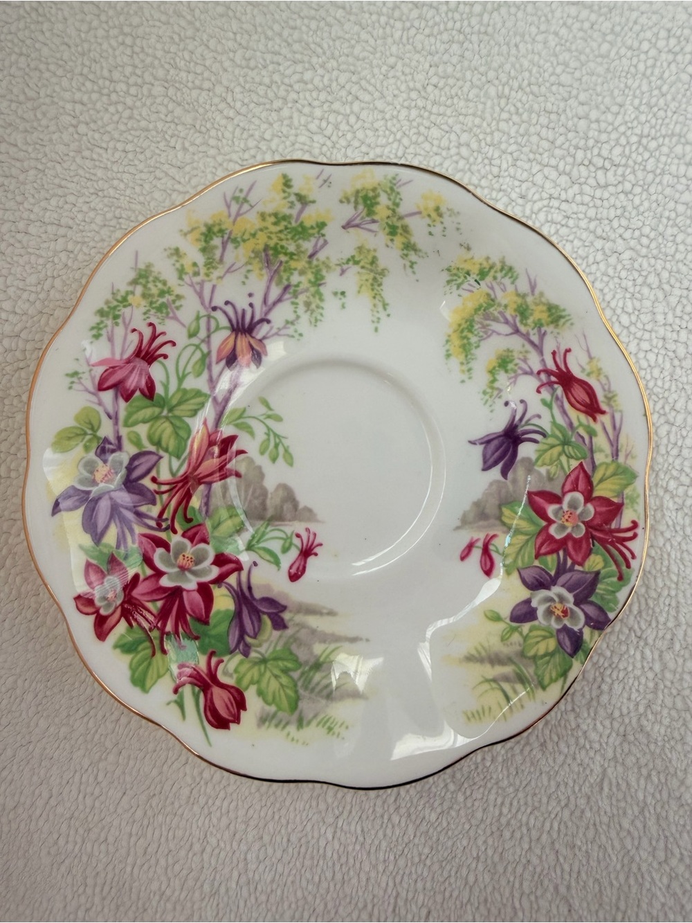 Vintage Royal Albert Columbine Saucer Only England